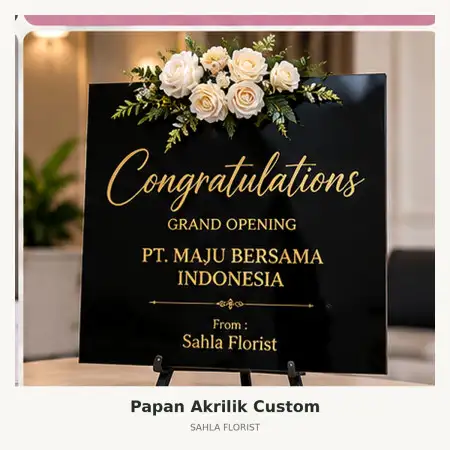 Papan Bunga Akrilik Bogor Nirwana Residence